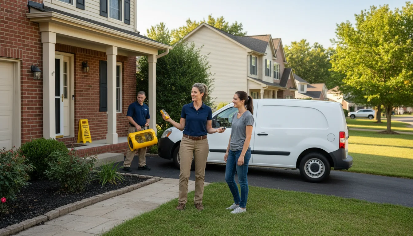 Residential water damage restoration in Northern Cambria, PA